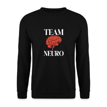 Neurology, Nurse, Brain, Neurologist - Unisex Sweatshirt - black - Front - Alina (178cm) & Michal (187cm)