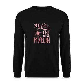 Neurology Nurse Brain Neurologist - Unisex Sweatshirt - black - Front - Alina (178cm) & Michal (187cm)