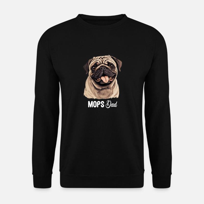 Pug - Unisex Sweatshirt - black