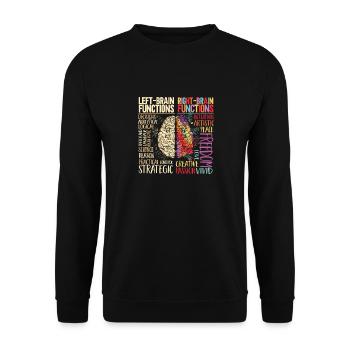 Neurology, Nurse, Brain, Neurologist - Unisex Sweatshirt - black - Front - Alina (178cm) & Michal (187cm)