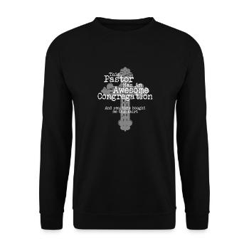 Prédicateur Chrétien Ce Pasteur A Une Géniale - Sweat-shirt Unisexe - noir - Devant - Alina (178cm) & Michal (187cm)