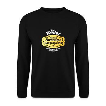 Ce pasteur a une église de congrégation géniale - Sweat-shirt Unisexe - noir - Devant - Alina (178cm) & Michal (187cm)