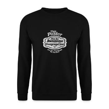 Ce pasteur a une congrégation chrétienne géniale - Sweat-shirt Unisexe - noir - Devant - Alina (178cm) & Michal (187cm)