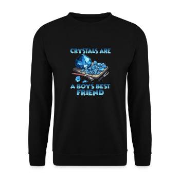 GemStoneCrafts Cadeaux de cristaux enchantés - Sweat-shirt Unisexe - noir - Devant - Alina (178cm) & Michal (187cm)