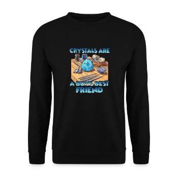 CrystalArtisans Cadeau de culture de cristal - Sweat-shirt Unisexe - noir - Devant - Alina (178cm) & Michal (187cm)