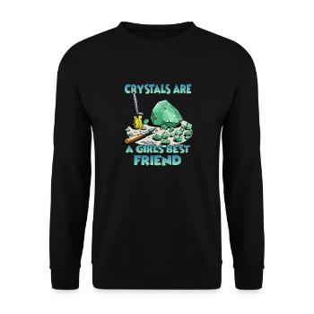 Cristal Des surprises brillantes à offrir - Sweat-shirt Unisexe - noir - Devant - Alina (178cm) & Michal (187cm)
