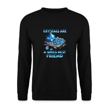 Créations pétillantes cristal producteur cadeau - Sweat-shirt Unisexe - noir - Devant - Alina (178cm) & Michal (187cm)