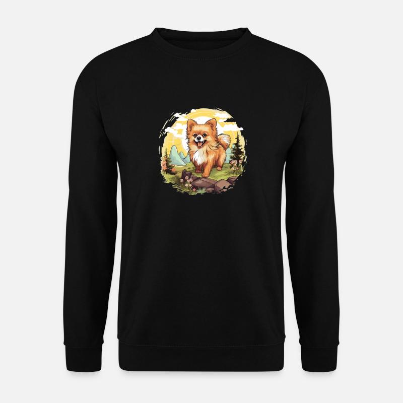 Pomeranian - Unisex Pullover - Schwarz