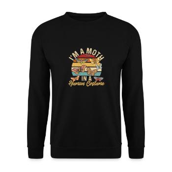 Moths Insect Collector Entomologist - Unisex Sweatshirt - black - Front - Alina (178cm) & Michal (187cm)