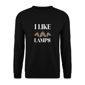 Moths Insect Collector Entomologist - Unisex Sweatshirt - black - Front - Alina (178cm) & Michal (187cm)