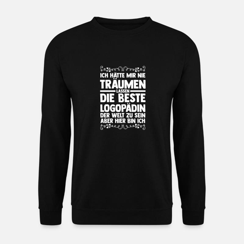 Logopädie Logopädin - Unisex Pullover - Schwarz