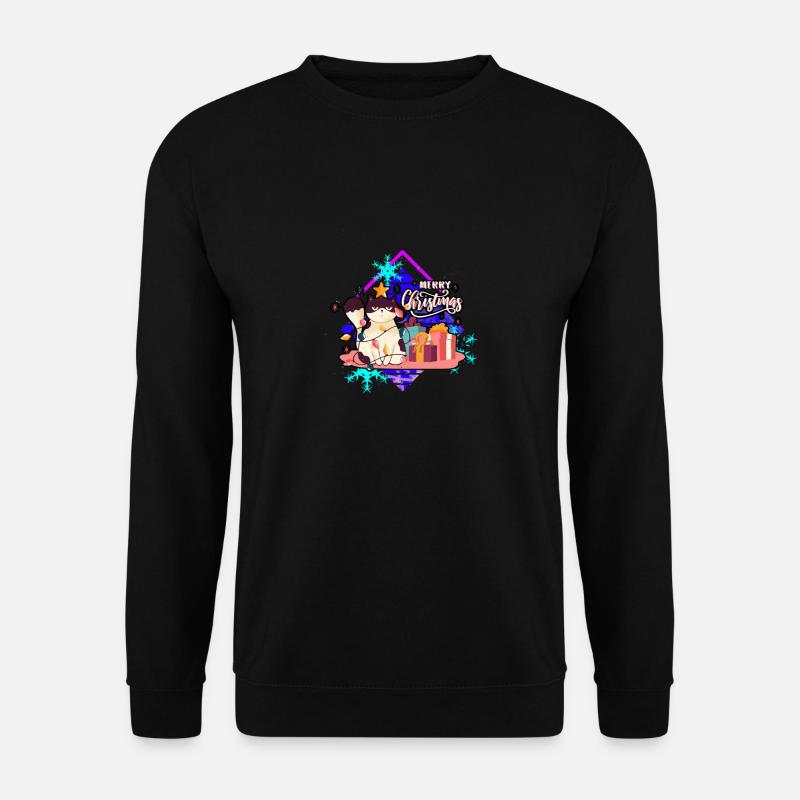 Chat en colère à l’arbre - Sweat-shirt Unisexe - noir