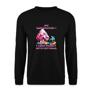 Aventure de cristal pour les explorateurs et les - Sweat-shirt Unisexe - noir - Devant - Alina (178cm) & Michal (187cm)