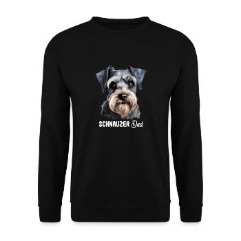 Schnauzer - Unisex Pullover - Schwarz - Vorne - Alina (178cm) & Michal (187cm)