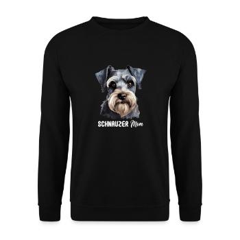 Schnauzer - Unisex Pullover - Schwarz - Vorne - Alina (178cm) & Michal (187cm)