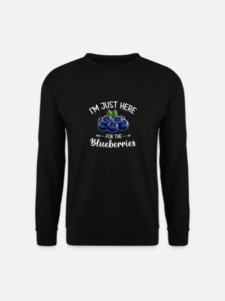 Heidelbeere Frucht Blaubeere - Unisex Pullover - Schwarz