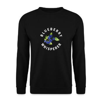 Blueberry, Fruit, Blueberry - Unisex Sweatshirt - black - Front - Alina (178cm) & Michal (187cm)