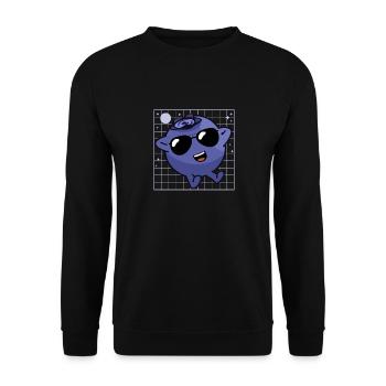 Blueberry, Fruit, Blueberry - Unisex Sweatshirt - black - Front - Alina (178cm) & Michal (187cm)