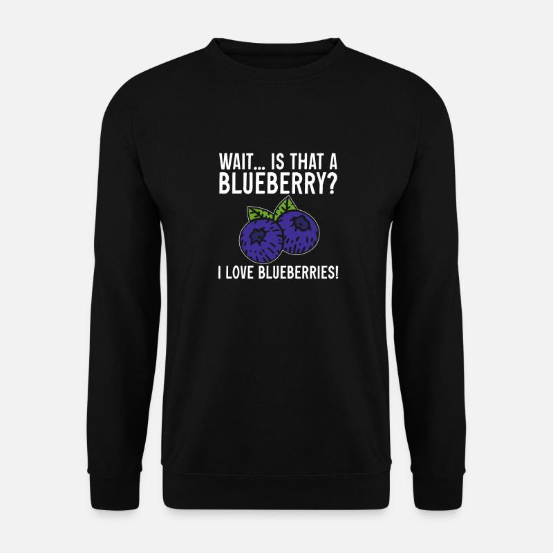 Heidelbeere Frucht Blaubeere - Unisex Pullover - Schwarz