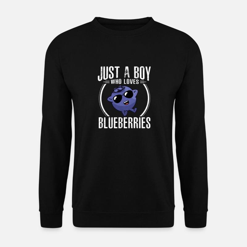 Heidelbeere Frucht Blaubeere - Unisex Pullover - Schwarz