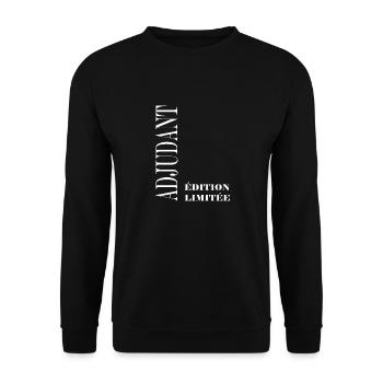 adjudant - Sweat-shirt Unisexe - noir - Devant - Alina (178cm) & Michal (187cm)