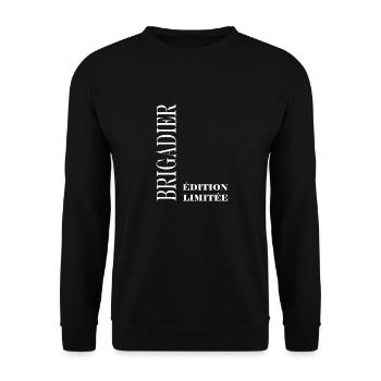 brigadier - Sweat-shirt Unisexe - noir - Devant - Alina (178cm) & Michal (187cm)