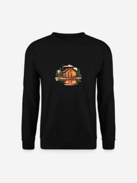 Sauna T finnische Sauna Wellness für Saunagänger - Unisex Pullover - Schwarz