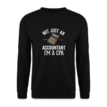 Passé l’examen CPA pour comptable agréé drôle - Sweat-shirt Unisexe - noir - Devant - Alina (178cm) & Michal (187cm)