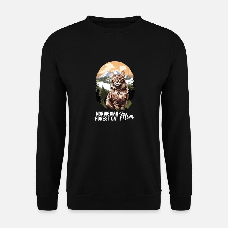 Norwegian Forest Cat - Unisex Sweatshirt - black