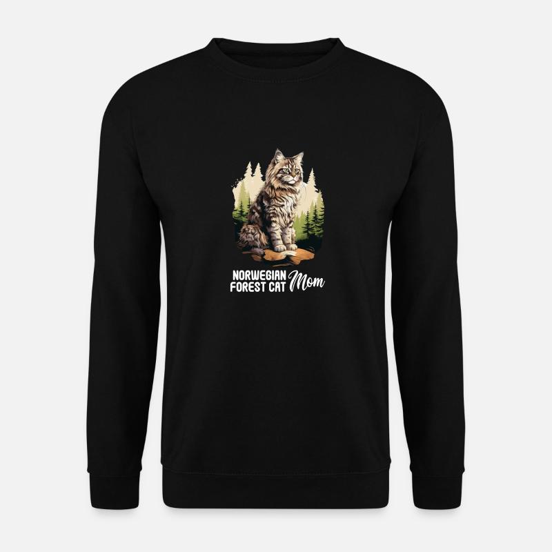Norwegian Forest Cat - Unisex Sweatshirt - black