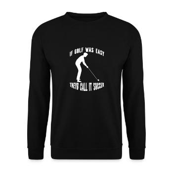 Golfeurs Golf Club de golf Terrain de golf Golf - Sweat-shirt Unisexe - noir - Devant - Alina (178cm) & Michal (187cm)