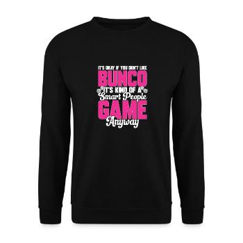 Bunco Dice Game - Unisex Sweatshirt - black - Front - Alina (178cm) & Michal (187cm)