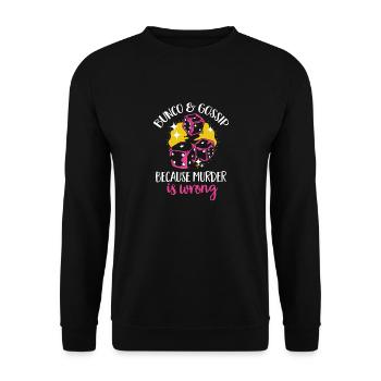 Bunco Dice Game - Unisex Sweatshirt - black - Front - Alina (178cm) & Michal (187cm)