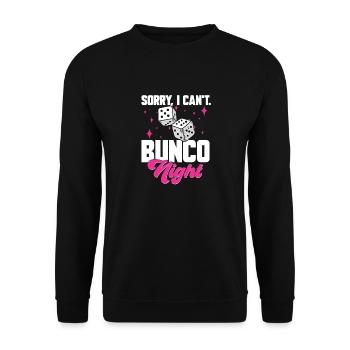 Bunco Dice Game - Unisex Sweatshirt - black - Front - Alina (178cm) & Michal (187cm)