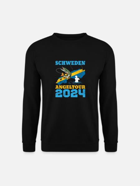 Schweden Angeltour 2024 - Unisex Pullover - Schwarz