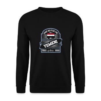 Yemen - Unisex Sweatshirt - black - Front - Alina (178cm) & Michal (187cm)