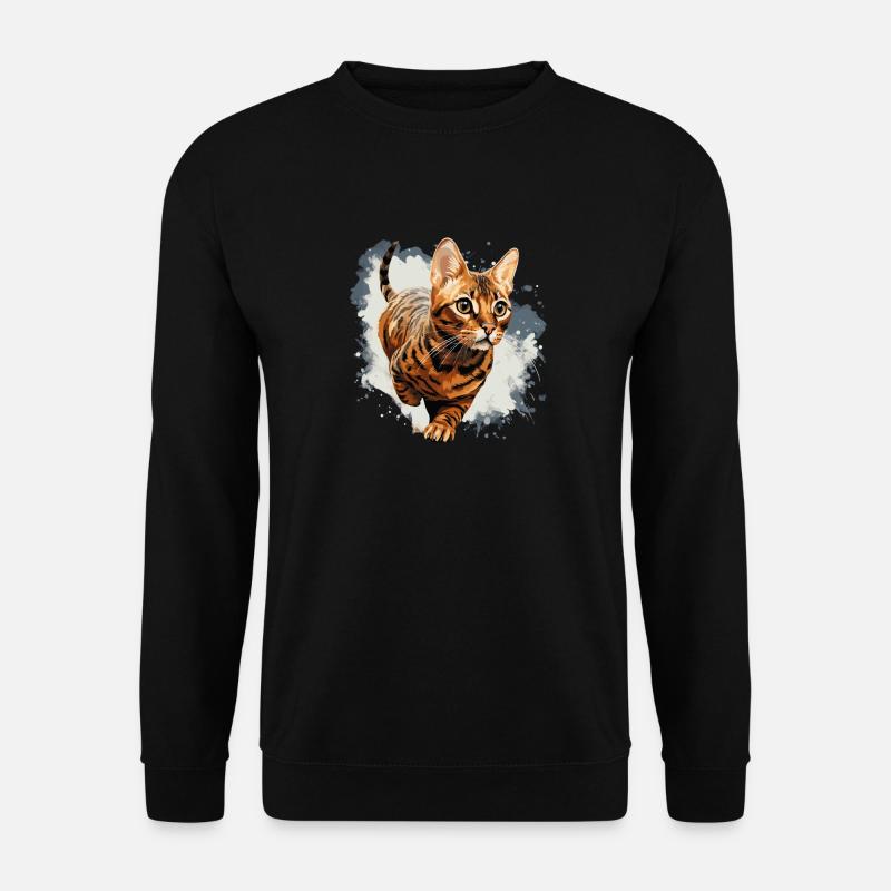 Bengal Cat - Unisex Sweatshirt - black