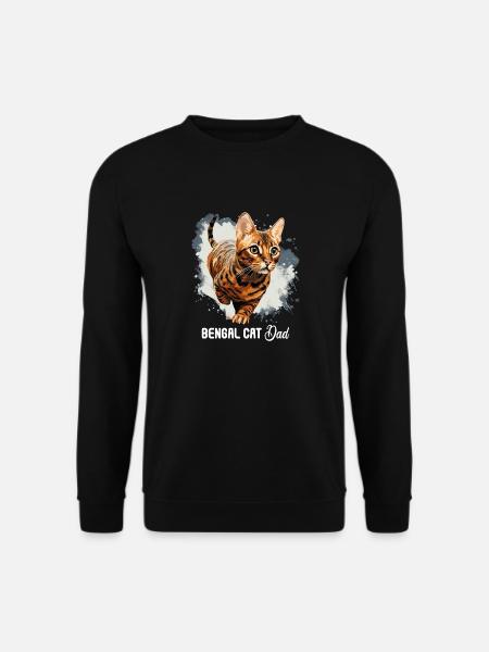 Bengal Cat - Unisex Sweatshirt - black