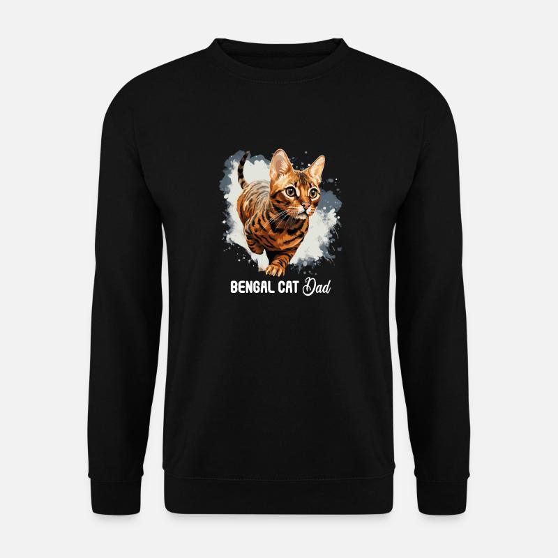 Chat du Bengale - Sweat-shirt Unisexe - noir