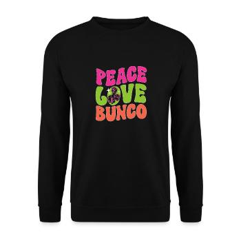 Bunco Dice Game - Unisex Sweatshirt - black - Front - Alina (178cm) & Michal (187cm)