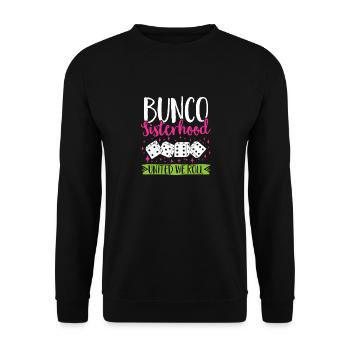 Bunco Dice Game - Unisex Sweatshirt - black - Front - Alina (178cm) & Michal (187cm)