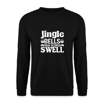 Jingle Bells Gamer - Unisex Sweatshirt - black - Front - Alina (178cm) & Michal (187cm)
