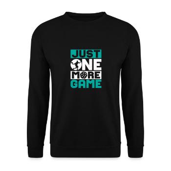 Just One More Game Pickleball Player - Unisex Sweatshirt - black - Front - Alina (178cm) & Michal (187cm)