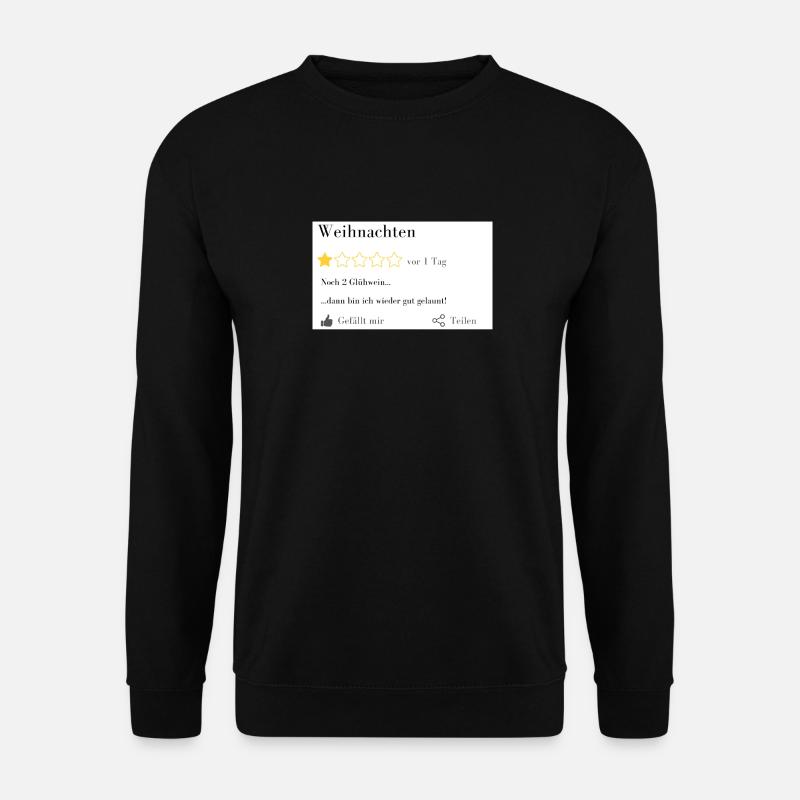 Noch 2 Glühwein... - Unisex Pullover - Schwarz