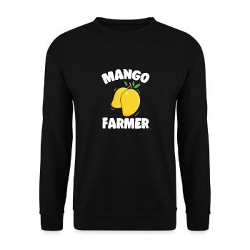 Mango Frucht Mango - Unisex Pullover - Schwarz - Vorne - Alina (178cm) & Michal (187cm)