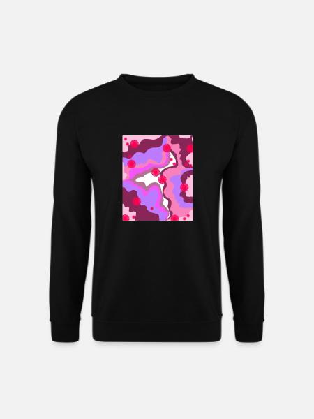 Imprimé rétro - Sweat-shirt Unisexe - noir