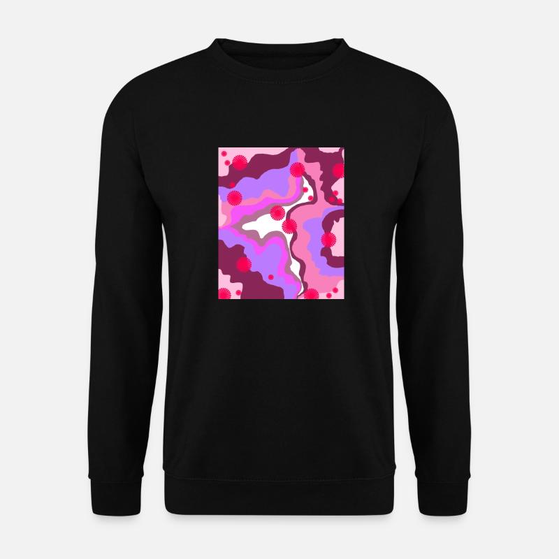 Retro-Druck - Unisex Pullover - Schwarz