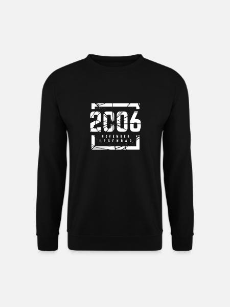 November 2006 Legendär 17 Jahren Mann Frau - Unisex Pullover - Schwarz