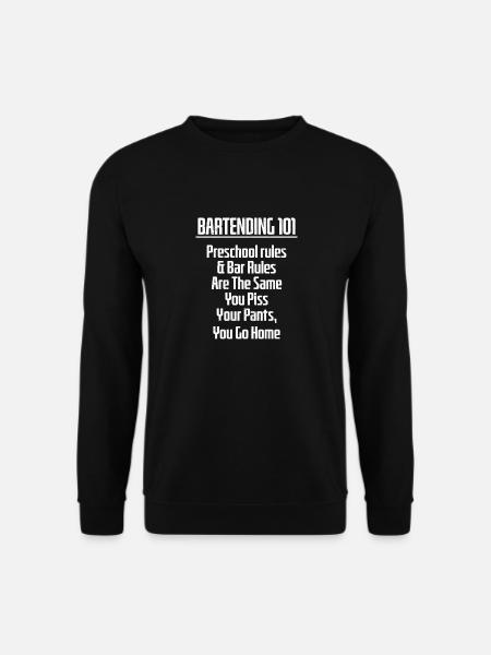 Bartending 101 Bartender Cocktail Barman - Unisex Sweatshirt - black