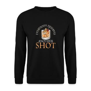 Tout le monde mérite un autre coup Barman Cocktail Ba - Sweat-shirt Unisexe - noir - Devant - Alina (178cm) & Michal (187cm)